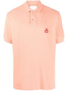 Afko Logo Cotton Polo Shirt Orange - ISABEL MARANT - BALAAN 2