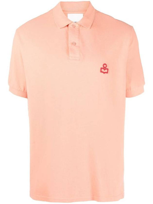 Afko Logo Cotton Polo Shirt Orange - ISABEL MARANT - BALAAN 2