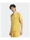 3 Stripe Classic Short Sleeve T-shirt Yellow - ADIDAS - BALAAN 2