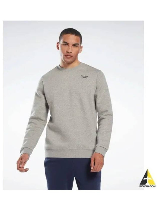 Small Vector Brushed Sweatshirt Gray HS7117 - REEBOK - BALAAN 1