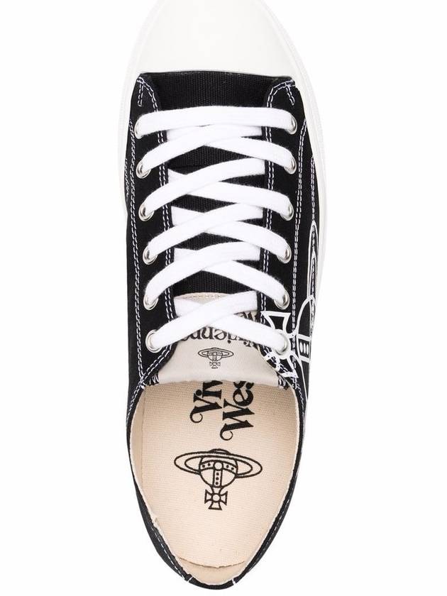 ORB Logo Low Top Sneakers Black - VIVIENNE WESTWOOD - BALAAN 4