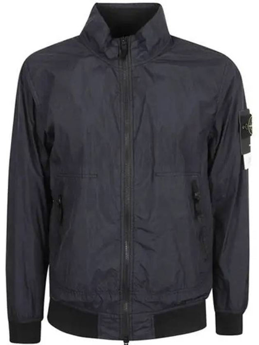 Garment Dyed Crinkle Reps Nylon Zip-up Jacket Navy - STONE ISLAND - BALAAN 2