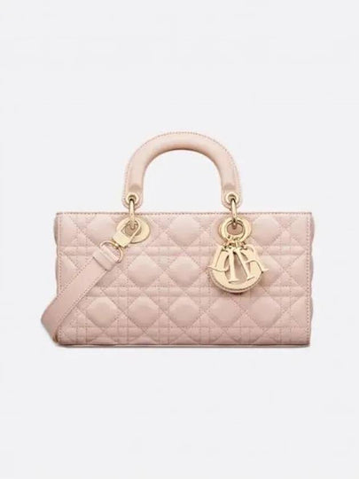 Lady D Joy Cannage Sheepskin Tote Bag Pink - DIOR - BALAAN 2