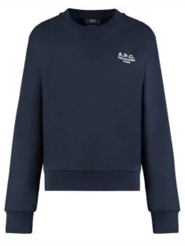 Rue Madame Cotton Sweatshirt Navy - A.P.C. - BALAAN 2