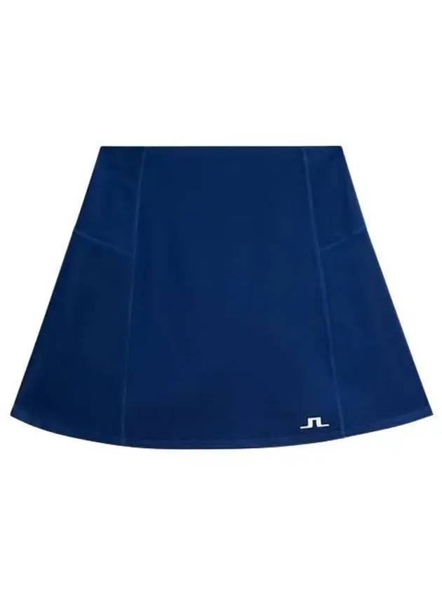 Kayla Logo Print Skirt Estate Blue - J.LINDEBERG - BALAAN 2