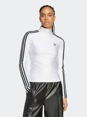 Adicolor 3S turtleneck long sleeve tee white - ADIDAS - BALAAN 1