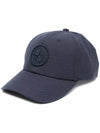 Logo Wappen Ball Cap Navy - STONE ISLAND - BALAAN.