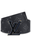 Men's LV 3 Steps Reversible Calfskin Belt Black - LOUIS VUITTON - BALAAN 2