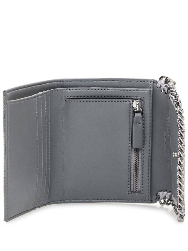 Falabella small flap halfwallet light gray - STELLA MCCARTNEY - BALAAN 5