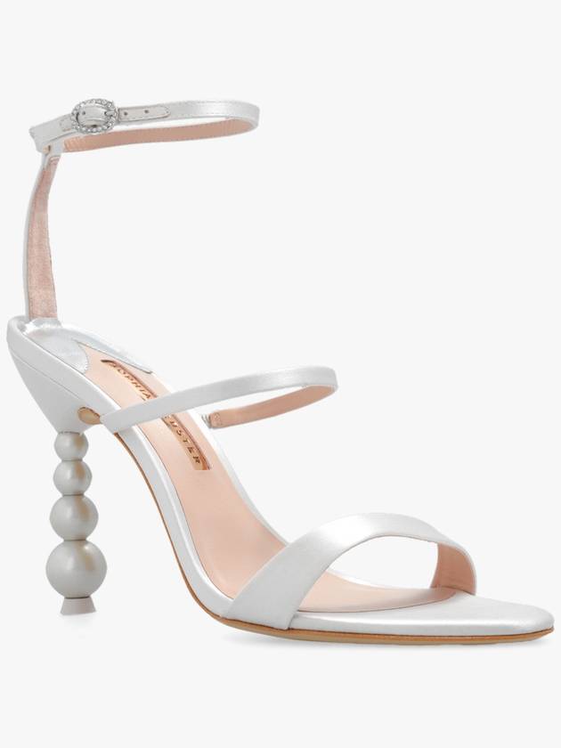 Sophia Webster ‘Rosalind’ Heeled Sandals In Satin, Women's, Cream - SOPHIA WEBSTER - BALAAN 4