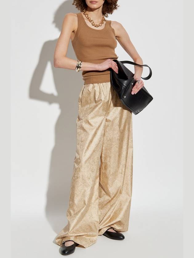 Max Mara Silk Trousers Domizia, Women's, Gold - MAX MARA - BALAAN 2