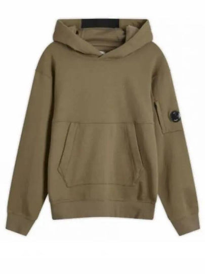 Diagonal Raised Fleece Lens Hoodie Walnut - CP COMPANY - BALAAN 2