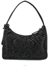 Crystal Satin Mini Bag Black - PRADA - BALAAN 5