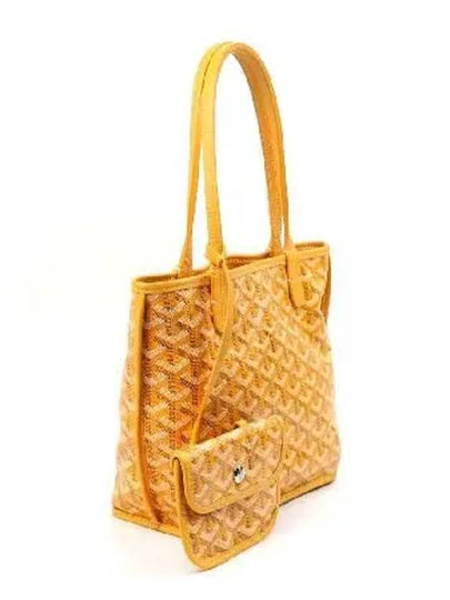 Special color yellow mini anjou reversible double sided tote bag auxiliary pouch - GOYARD - BALAAN 2