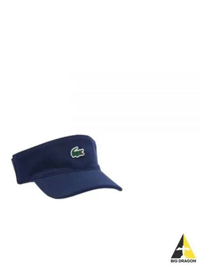 Sports Pique Fleece Tennis Visor Blue - LACOSTE - BALAAN 2