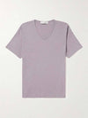 Cotton Jersey Short Sleeve T-Shirt Purple - OUR LEGACY - BALAAN 1