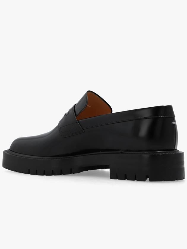 Leather Tabi Loafers Black - MAISON MARGIELA - BALAAN 6