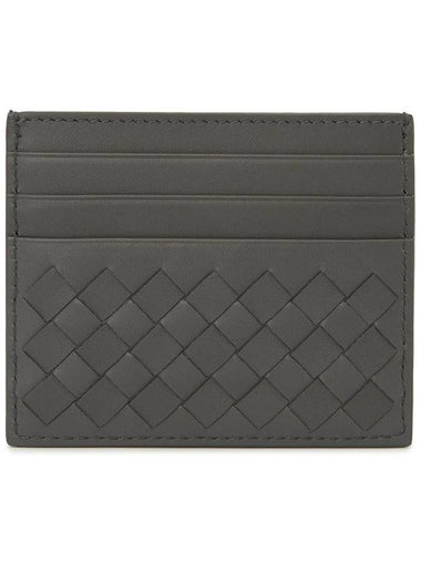 Intrecciato Classic Card Wallet Dark Grey - BOTTEGA VENETA - BALAAN 1