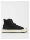 Toile Iconographe High Top Sneakers Black - VALENTINO - BALAAN 2