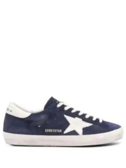 Superstar Suede Low Top Sneakers Navy - GOLDEN GOOSE - BALAAN 2