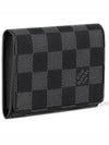 Damier Graphite Envelope Business Card Wallet Black - LOUIS VUITTON - BALAAN 4