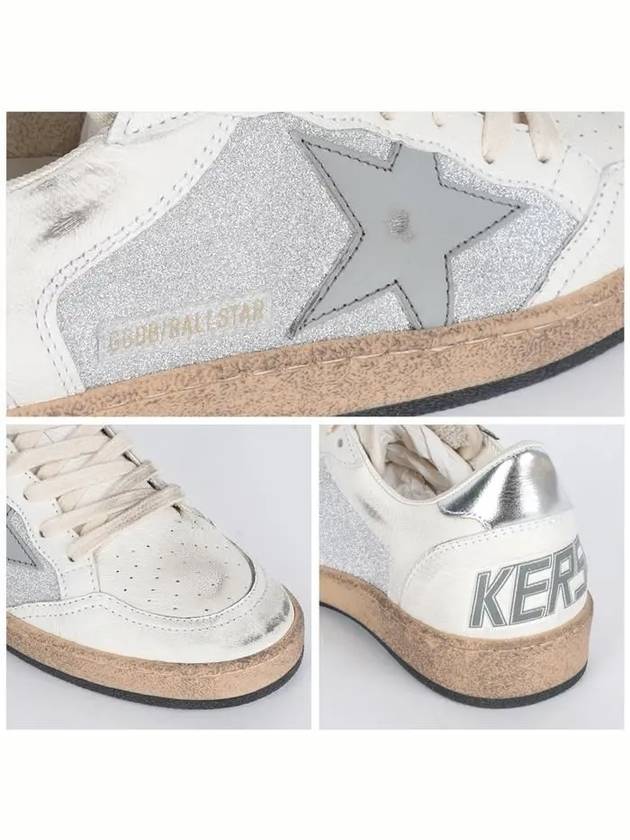 Ball Star Low Top Sneakers White Silver - GOLDEN GOOSE - BALAAN 6