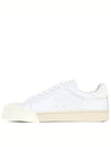 Embossed Logo Tonal Leather Low-Top Sneakers White - MARNI - BALAAN 3