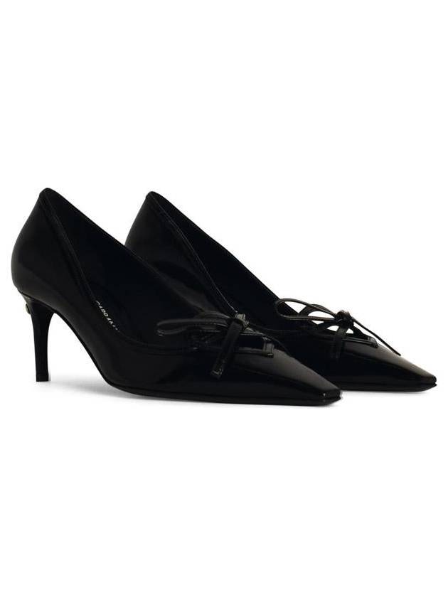 Shiny Calfskin Pumps Heel Black - DOLCE&GABBANA - BALAAN 3