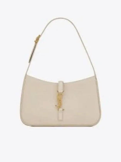 Le 5 A 7 Smooth Leather Hobo Shoulder Bag Blanc Vintage - SAINT LAURENT - BALAAN 2