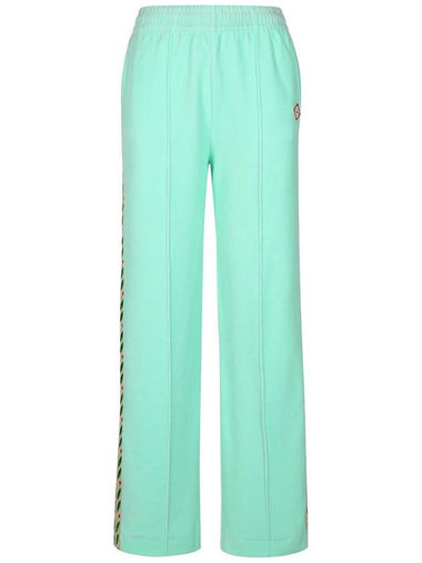 Casablanca 'Jogger' Light Green Cotton Blend Pants - CASABLANCA - BALAAN 1