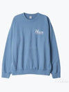 Crew Neck Brushed Sweatshirt Blue - SPORTY & RICH - BALAAN 2