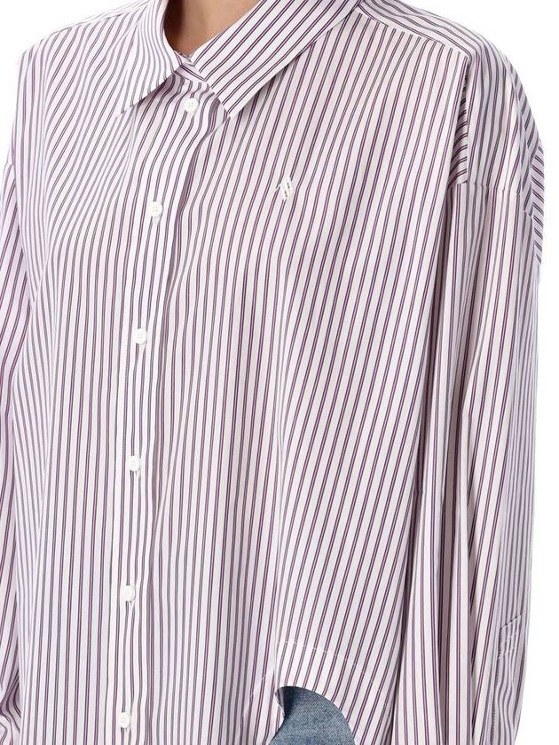 The Attico Diana Striped Shirt - THE ATTICO - BALAAN 3