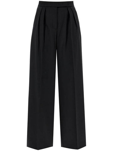 'wide-leg cool wool trousers 