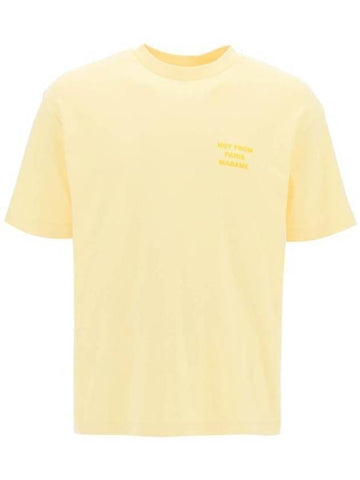 Not From Paris Madame Short Sleeve T-Shirt Light Yellow - DROLE DE MONSIEUR - BALAAN 1