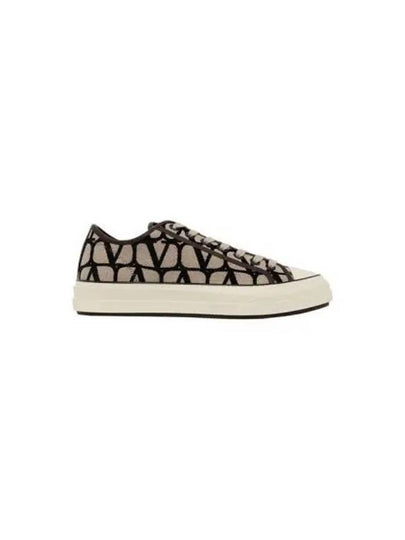 Iconographe Low Top Sneakers Beige - VALENTINO - BALAAN 2