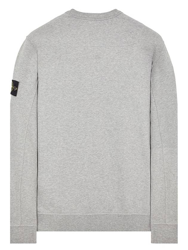 Brushed Cotton Fleece Garment Dyed Crewneck Sweatshirt Black - STONE ISLAND - BALAAN 6