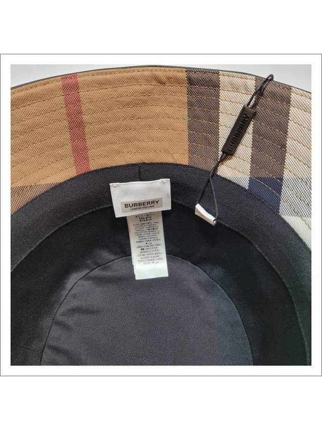 House Check Bucket Hat Brown - BURBERRY - BALAAN 6