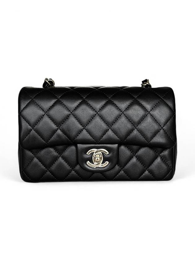 Classic Lambskin Gold Metal Flap Mini Shoulder Bag Black - CHANEL - BALAAN 2