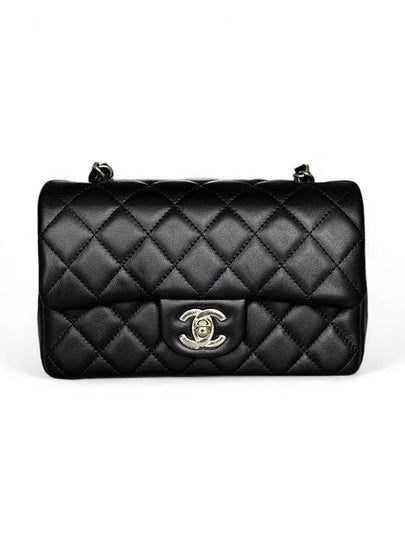 Classic Flap Mini Lambskin Shoulder Bag Black - CHANEL - BALAAN 2