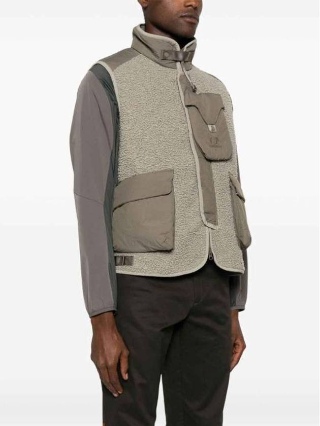 Polar Shell Mixed Vest Light Brown - CP COMPANY - BALAAN 5