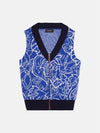 Men's Blue Pattern Vest Zip-up MK047 34 28122 - VIKTOR&ROLF - BALAAN 3