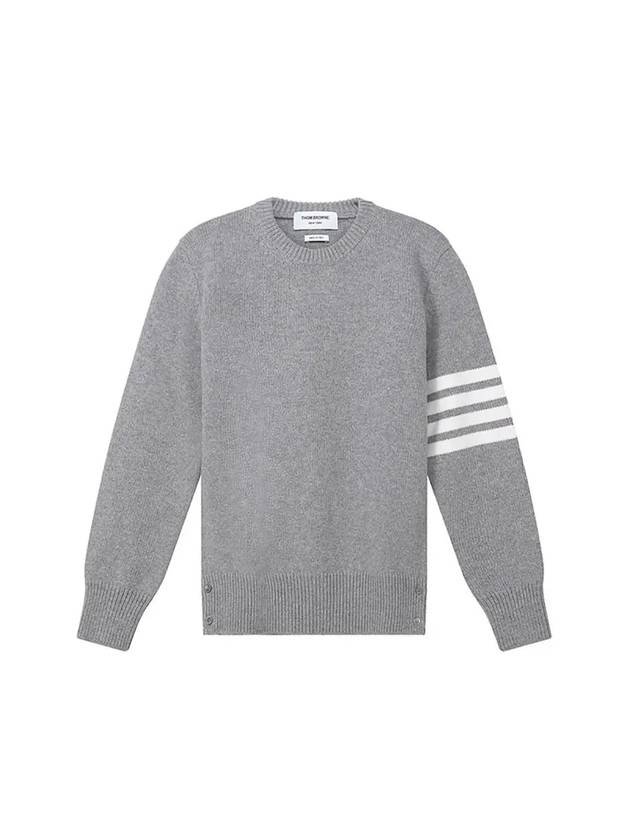 Women s Tricolor Striped Lobster Icon Long Sleeve Knit Top Light Gray - THOM BROWNE - BALAAN 2