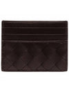 Intrecciato Leather Card Wallet Dark Brown - BOTTEGA VENETA - BALAAN 3