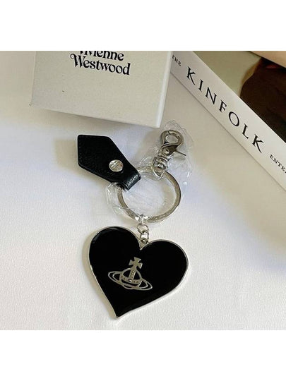 Jordan Mirror Heart Key Holder Black - VIVIENNE WESTWOOD - BALAAN 2