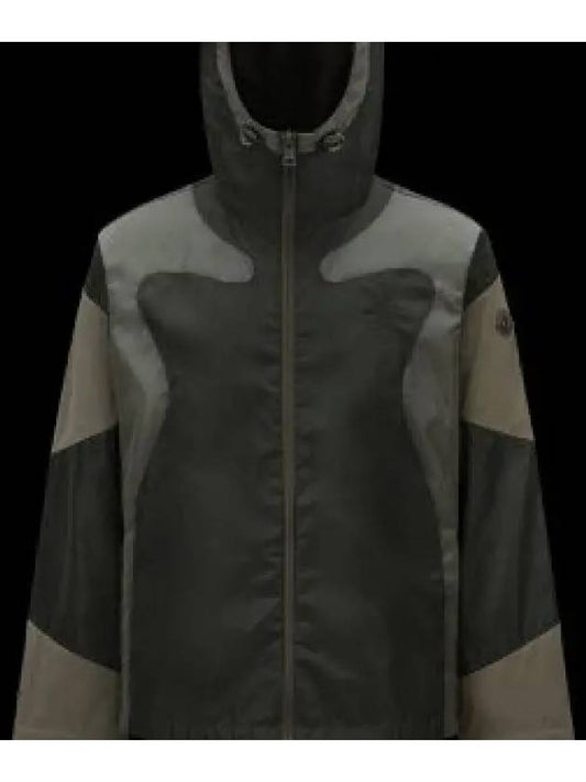 The Hague Hooded Jacket Khaki I10911A00136539ZD83B 963187 - MONCLER - BALAAN 1