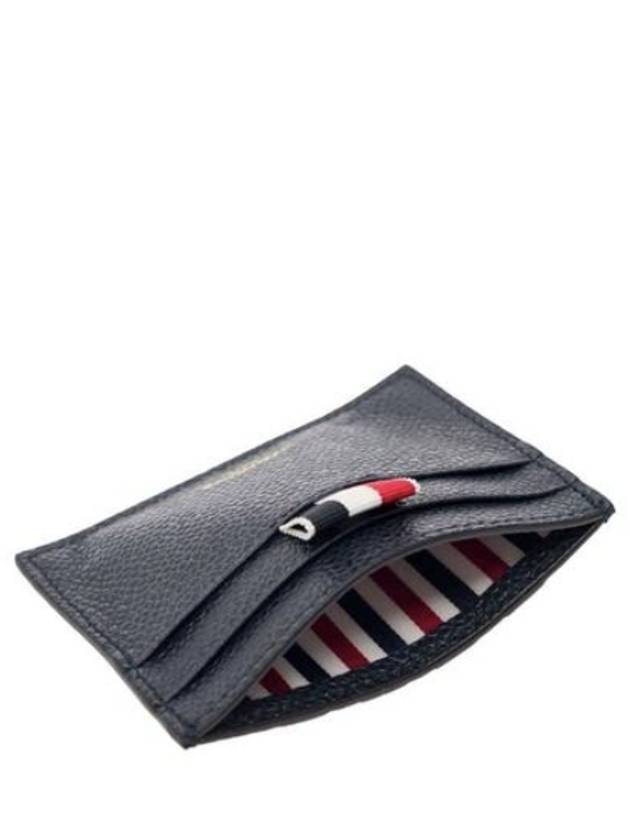 Men's Pebble Diagonal Stripe Card Wallet Navy - THOM BROWNE - BALAAN 4