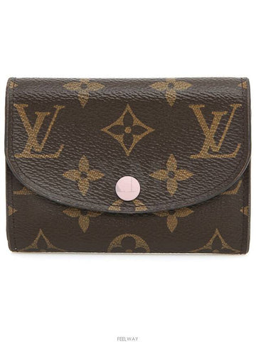 Monogram Rosalie Coin Perth Pink Card Wallet M62361 - LOUIS VUITTON - BALAAN 1