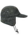 Harris Tweed Earflap Cap Black - PALACE - BALAAN 8