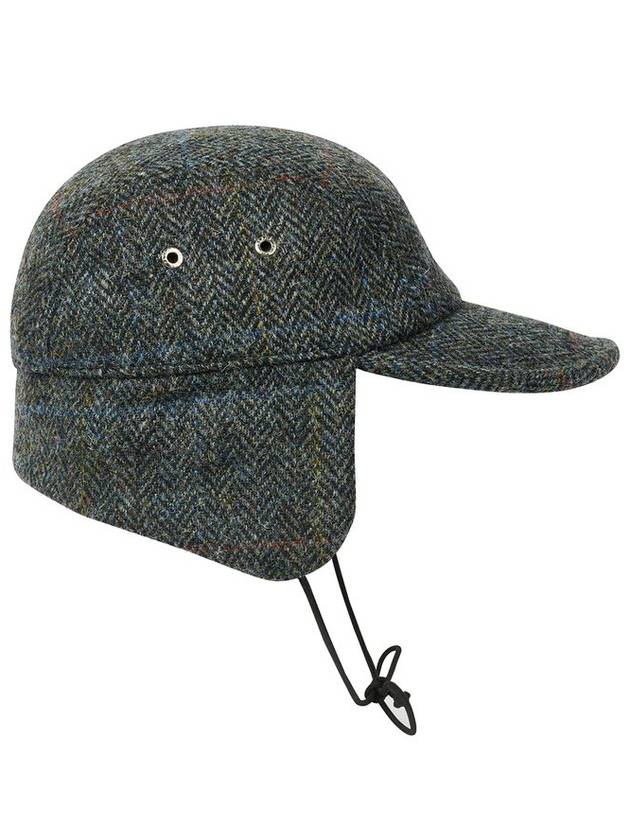 Harris Tweed Earflap Cap Black - PALACE - BALAAN 8