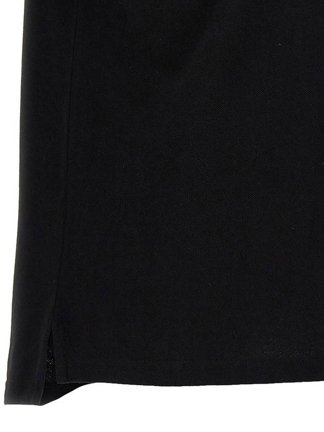 Cassandre Polo Shirt Black - SAINT LAURENT - BALAAN 5